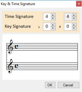 New Time and Key Signature